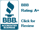 Better Business Bureau Accredited Business Logo A+ Rating