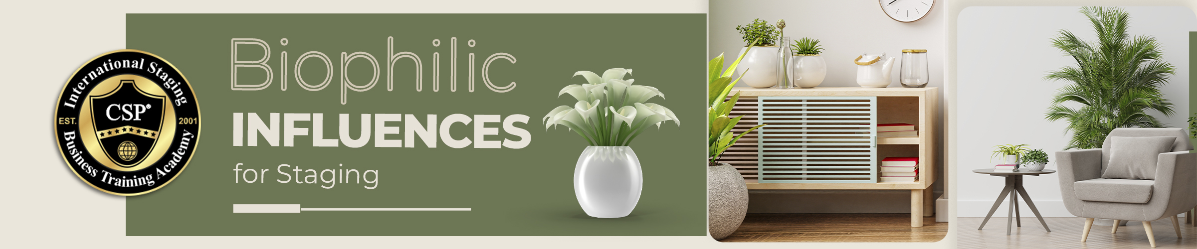biophilic influences for staging