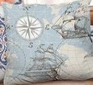 nautical theme pillow