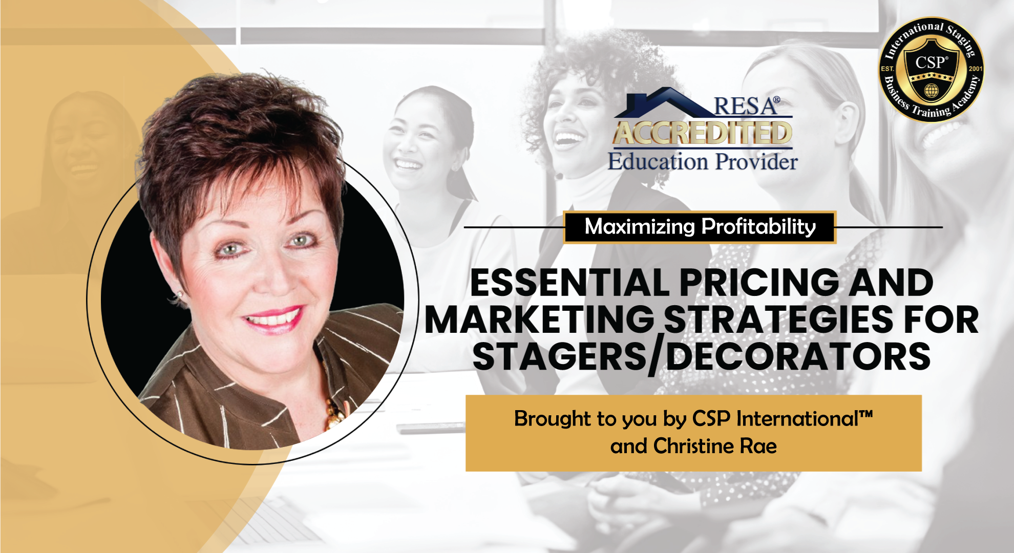 maximizing profits for stagers banner image with christine rae