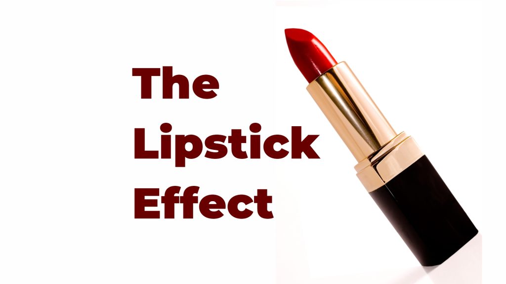 lipstick demonstrating the lipstick effect.