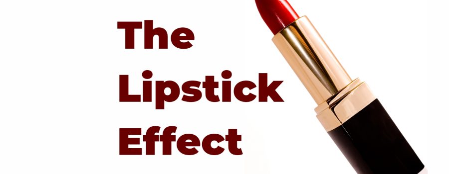 lipstick demonstrating the lipstick effect.